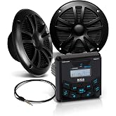 BOSS Audio Systems MCKGB450B.6 Marine Boat Stereo, 6.5 Inch Speakers (Pair)
