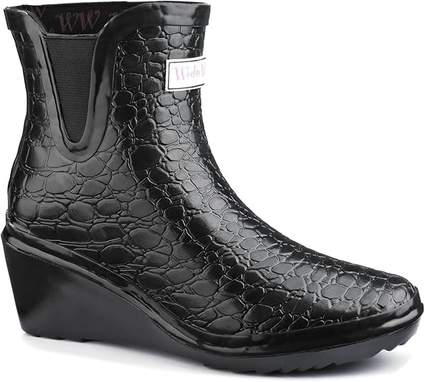 Wedge wellies amazon Clearance