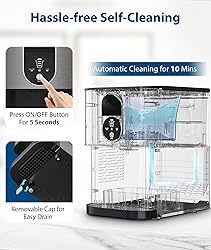 Joy Pebble Nugget Ice Maker Dispenser, Self