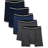 Amazon Essentials Men's Underwear Boxer Briefs, Comfortable Cotton, Tag-Free