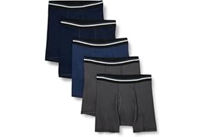 Amazon Essentials Mens Underwear Boxer Briefs, Comfortable Cotton, Tag-Free