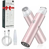 Bikini Trimmer for Women, 2-in-1 Electric Shaver & Painless Hair Remover, IPX8 Waterproof for Wet & Dry Use, USB-C Fast Charge, for Body Face Legs Underarms Sensitive Skin - Rose Pink