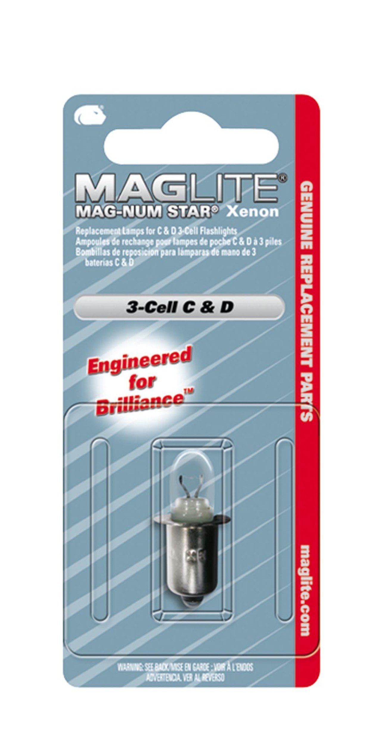 Maglite Replacement Lamp for 5-Cell C & D Flashlight, 1 pk