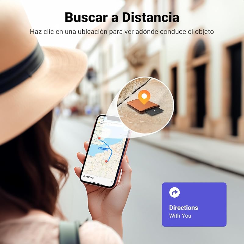 FineTrack Slim Smart Finder Locator Apenas iOS (NÃO Android) Cartão de rastreamento Bluetooth Rastreador para carteira de passaporte Saco de bagagem IP68 à prova de água — foto 4 de 8