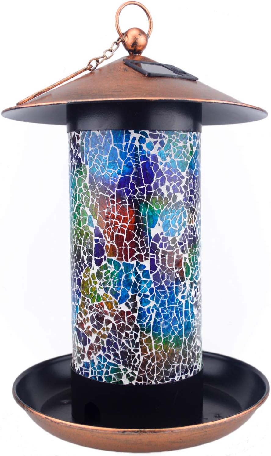 Amazon Com Hpled Garden Stained Glass Mosaic Hanging Wild Bird