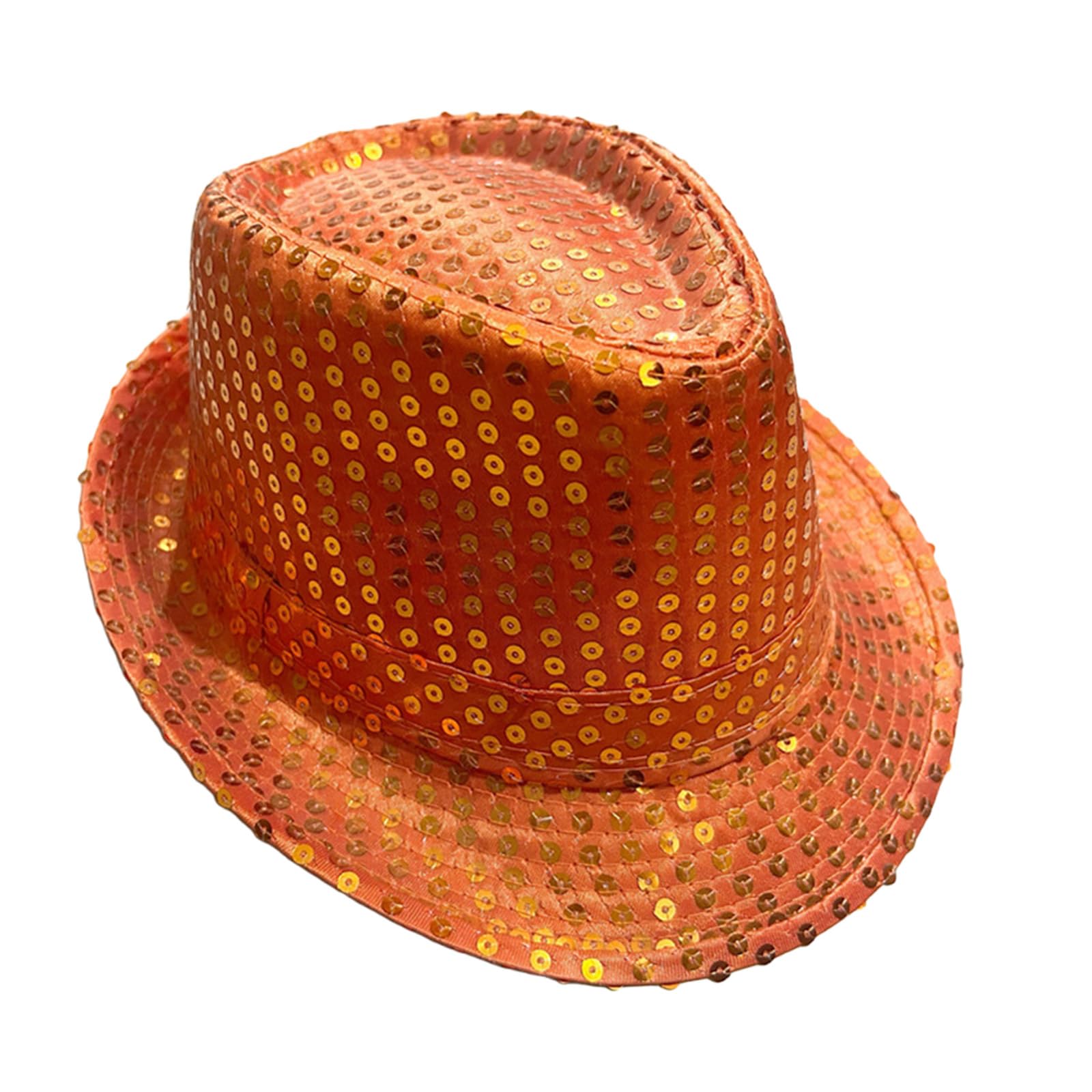 GWAWG Sequin Hat, Glitter Jazz Caps, Disco Hip-Hop Sequin Fancy Dress, for Hen Party Night Wedding Mardi Gras, Retro 70 Theme Dance