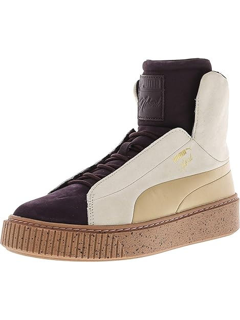 Amazon.com | PUMA Women's Platform Fshn Naturel High-Top Fashion Sneaker | Fashion Sneakers