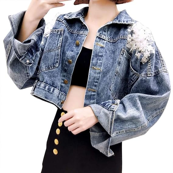 Buy Rosatro Women Denim Jackets Ladies Comfort Fit Button Turn