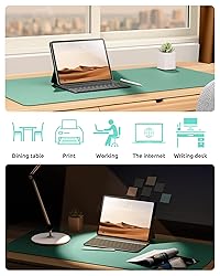 YSAGi Leather Desk Pad Protector, Office Desk