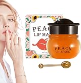 Anulely Honey Peach Lip Mask Balm for Dry Lips Overnight Plumper Moisturiser view 7