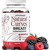 Natural Curves Breast Enhancement Gummies – Bust Firming & Lifting Support – Plant-Based Herbal Formula for Fuller, Perkier Breasts – Feminine Health Supplement – Made in USA – 60 Gummies