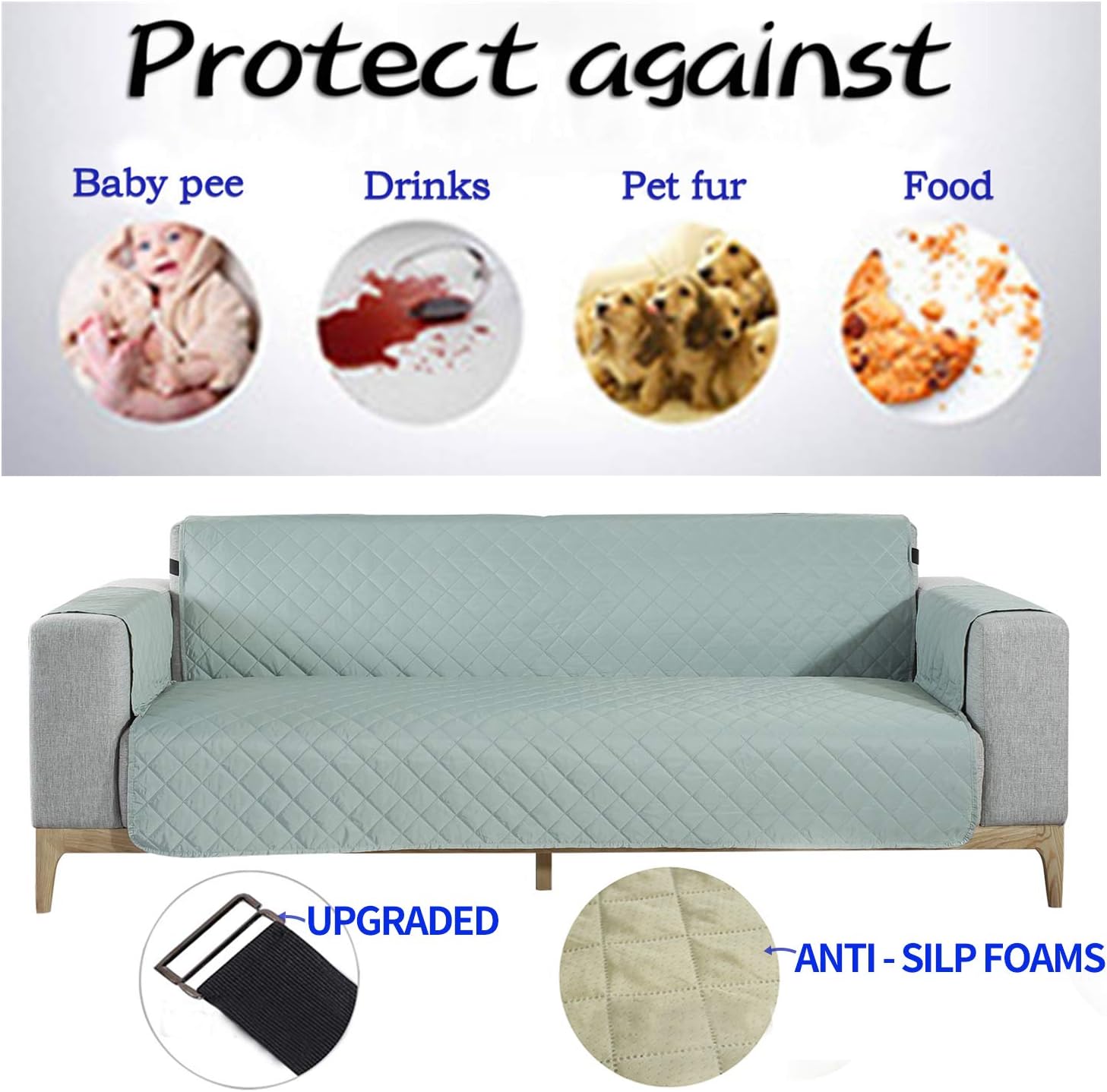 Best Waterproof Sofa Cover For Pets With Elastic Straps
