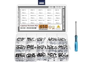 CO-RODE 450pcs M2 M2.5 M3 Laptop Computer Screws Kit Set for SSD IBM HP Dell Lenovo Sony Toshiba Gateway Acer Hard Drive SATA, (15-Size)