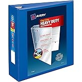 Avery Heavy-Duty View 3 Ring Binder, 3" One Touch EZD Rings, 670-Sheet Capacity, 3.5 Inch Wide Spine, Great for Home, School Supplies, Office, or Organization Needs, 1 Pacific Blue Binder (79811)
