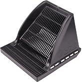 NDS 1200DSG Square Catch Basin Drain Downspout Grate, Fits 12-Inch Square Catch Basin Drain, Riser, or Low-Profile Adapter, 12-Inch, Plastic, Black