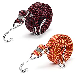 2 Pack 80 Inch Adjustable Flat Bungee Cords, AHIER
