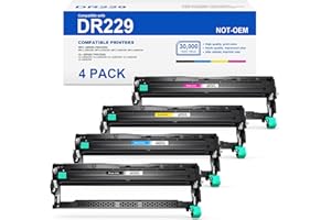 [DR229CL Drum Unit ] DR229 High Yield 4 Pack Compatible Replacement for Brother DR229CL DR-229 DR 229XL Drum for MFC-L3780CDW