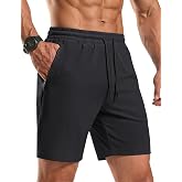 COOFANDY Men's Gym Workout Shorts Quick Dry Athletic Loose-Fit Lightweight Running Shorts with Zipper Pockets