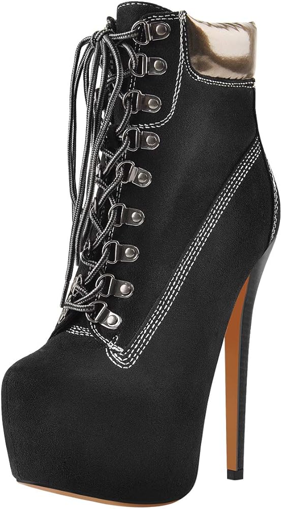lace up stiletto ankle boots
