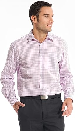 Honcelac Chemise Fantaisie Manches Longues Coupe Ample Homme Taille 41 42 Couleur Carreaux Parme Amazon Fr Vetements Et Accessoires