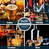 Walfos Silicone Ice Cube Moulds Set Large Square & Sphere Ice Ball view 6