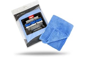 Maxshine 16" x 24" Universal Blue Microfiber Towel – Zero Crazy Edgeless (380GSM) – Rinse-Free, Scratch-Free Drying Towel – Ultra-Soft Professional Auto Detailing Cloth