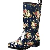 HISEA Women's Rain Boots Waterproof Mid Calf Garden Boots for Women
