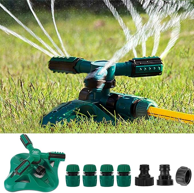 Wisdomwell Garden Sprinkler Adjustable water spray range Suitable for