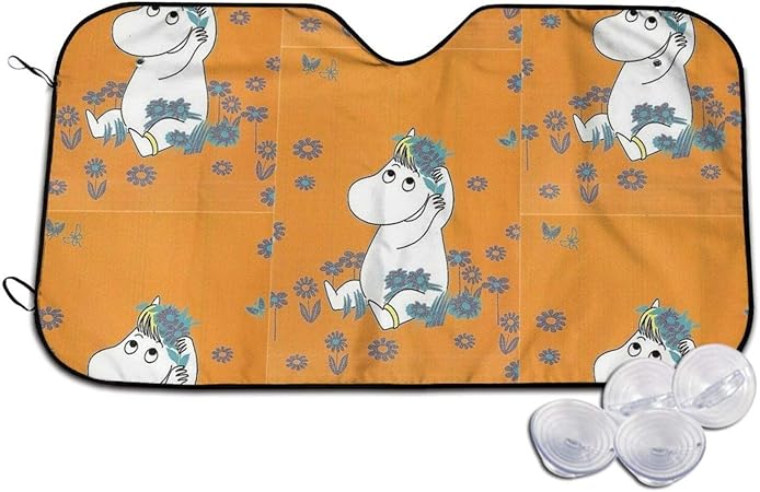 Amazon ムーミン サンシェード 車 フロント フロントサンシェード カーサンシェード フロントガラス用 遮光 断熱 Uvカット 車用 サンシェード 日よけ 日焼け対策 Uvカット 自動車 軽自動車 乗用車 車 バイク 車 バイク