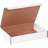 Aviditi ML961 Corrugated Literature Mailer, 9" Length x 6-1/2" Width x 1-3/4" Height, Oyster White (Bundle of 50)