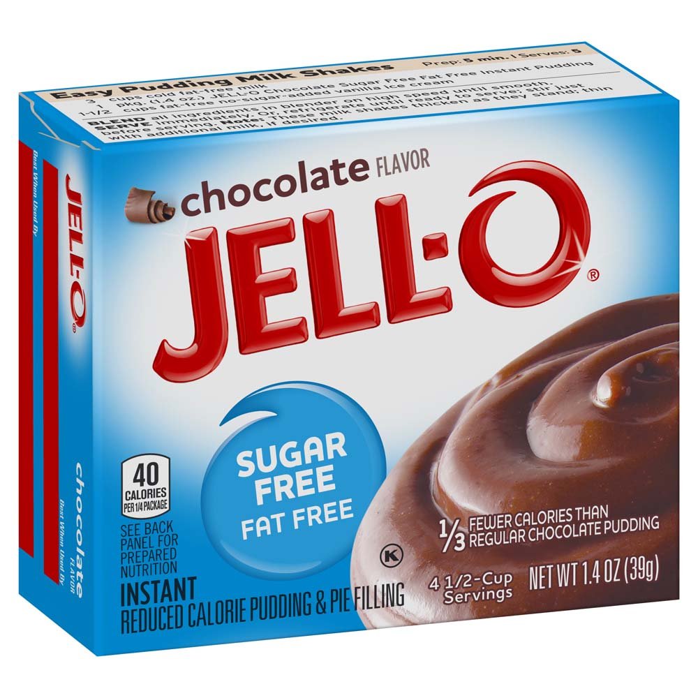 Jell-O Sugar-Free Chocolate Instant Pudding Mix 1.4 Ounce Box (Pack of 6) by Jell-O