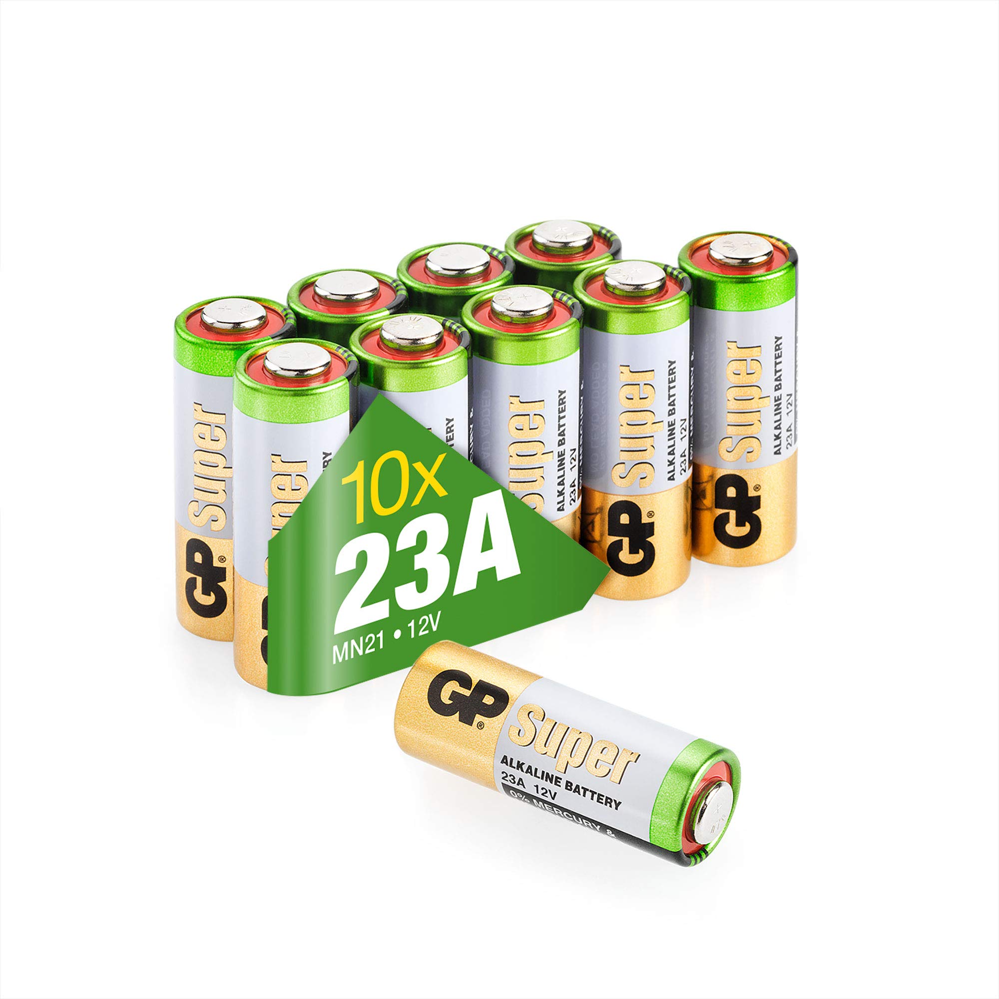 GP Size 23A High Voltage Alkaline Battery 10 Batteries
