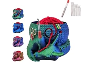 MRTLSiQi Fantasy Dragon and Egg Yarn Bowl, Knitting Bowls for Yarn, Yarn Bowls for Crocheting, Yarn Holder for Crocheting, Crochet Accessories,Crochet Hooks, Knitting Accessories Organizer Gifts (B)