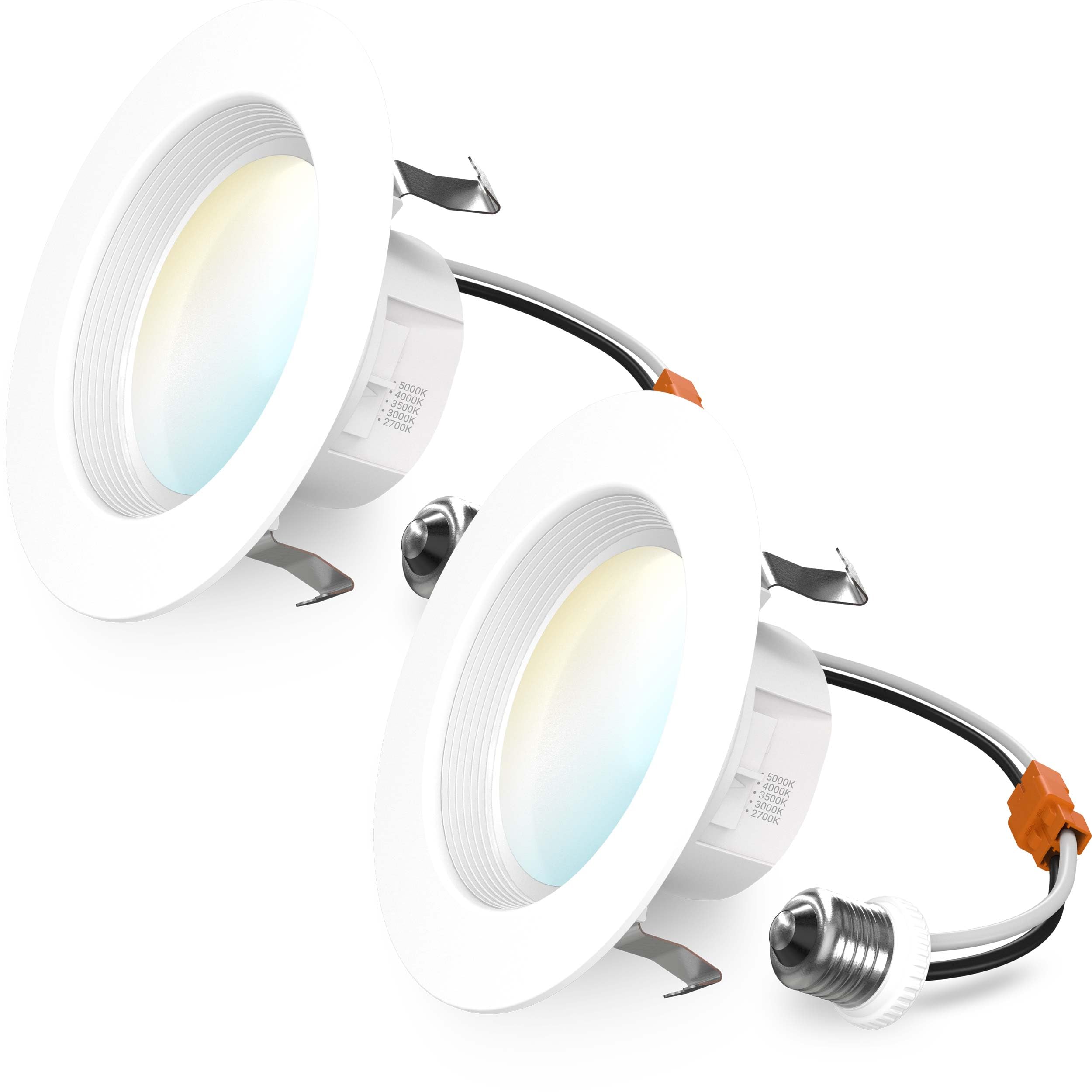Photo 1 of Sunco 4 Inch LED Recessed Lights, Retrofit Can Lighting, 660 LM, 11W (40W Equivalent), Selectable CCT 2700K/3000K/4000K/5000K, Dimmable, Baffle Trim, Replacement Conversion Kit UL 2 Pack