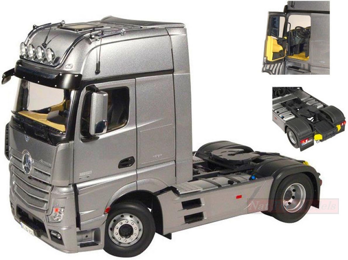 NZG NZG952-55 MERCEDES ACTROS GIGA SPACE 4x2 SILVER 1:18 MODELLINO DIE CAST