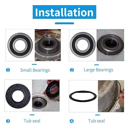 thumbnail image 2 of Front Load Washer Tub Bearings & Seal Kit For LG & Kenmore – 4-Piece Set, Vimin_store VIMSPU0214 2 of 3