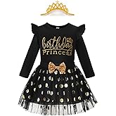 LYSMuch Kids Toddler Baby Girls Birthday Outfits Princess Vest Long Sleeve Shirt Mesh Bubble Tutu Skirt Set