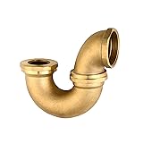 ZM 2" x 1-1/2" Cast Brass Sink Drain P-Trap