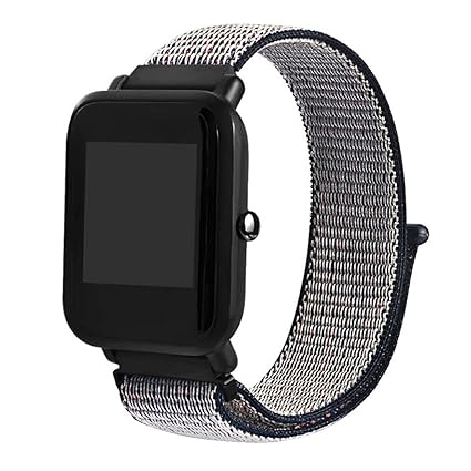 QHJ Reloj de pulsera para Xiaomi huami amazfit Bip, nailon Reloj ...