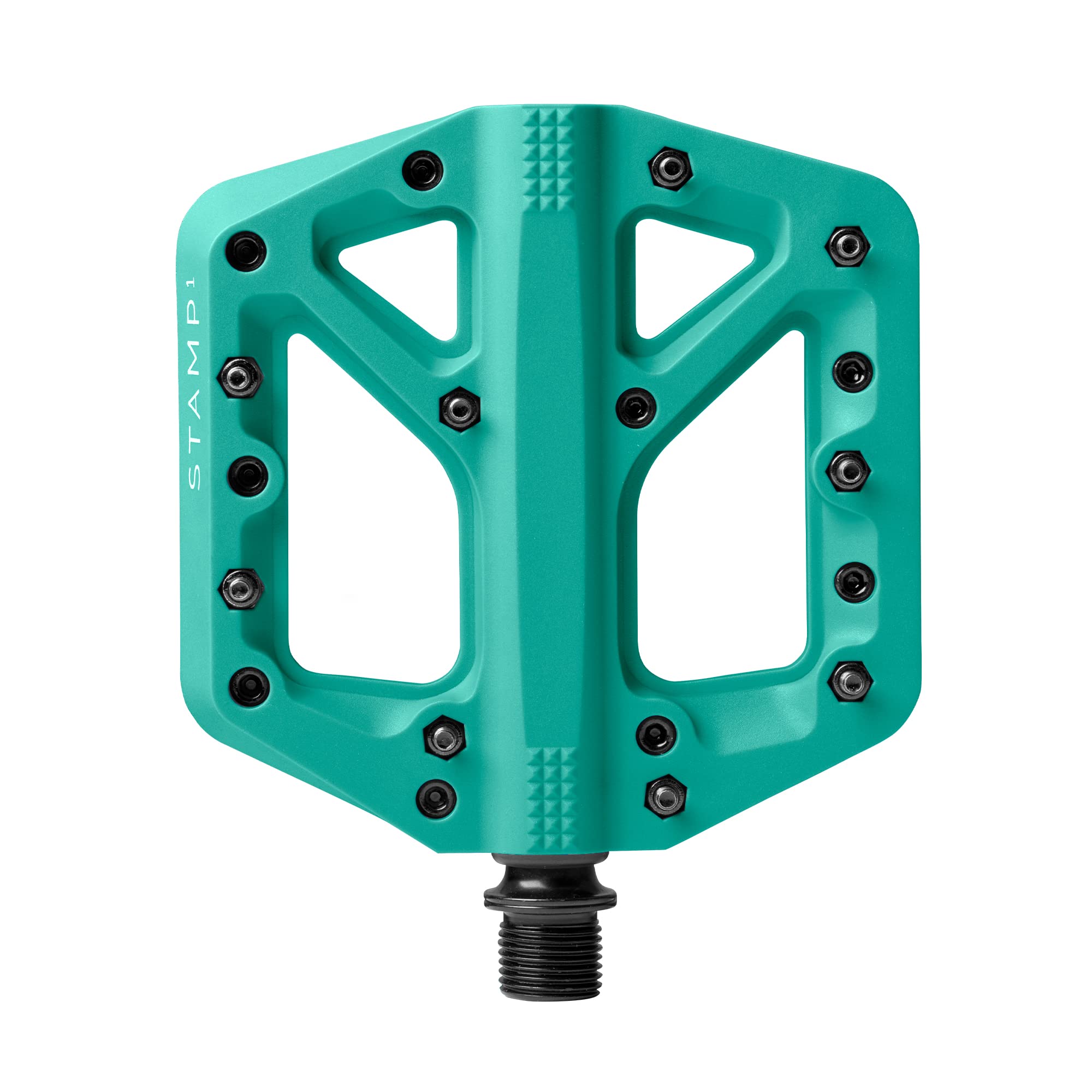Crankbrothers Stamp-1 Pedals, Small, Turquoise — image 1