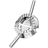 KAYCROWN Stainless Steel Ravioli Mold Pierogi Dumpling Maker Wrapper Pastry Dough Cutter Kitchen Accessories (S: 3 1/4 inch)