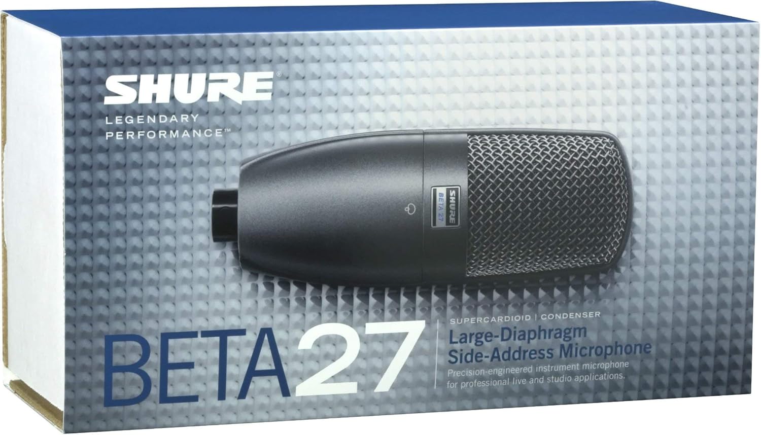 Shure BETA 27 Supercardioid Side-Address Condenser Microphone for Instrument and Vocal Applications (Renewed): Home Audio & Theater