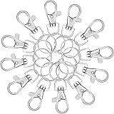 SANNIX 60pcs Keyrings Key Chain Clips Hooks for Crafts & DIY Projects view 3