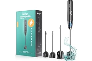 ISTOYO Rechargeable Resin Mixer, Epoxy Mixer for Saving Your Wrist, Epoxy Resin Mixer, Resin Stirrer for Resin Molds, Resin Supplies, Resin, Silicone Molds Mixing, DIY Crafts (Included 4 pcs Paddles)