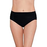 ShapeSolver Womens Center Shirred Swim Brief