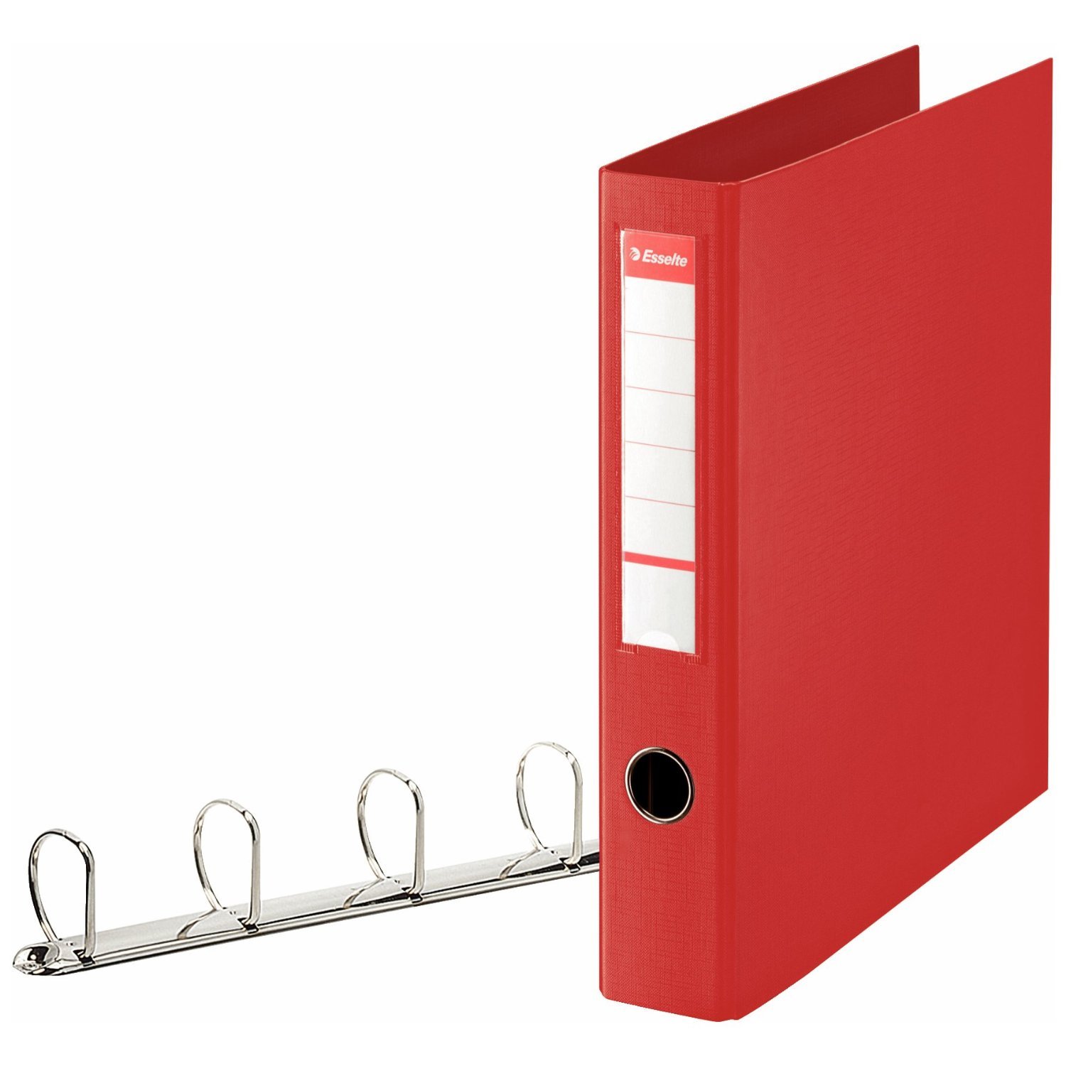 Esselte A4 Maxi 4 cm Diameter PP Standard Ring Binder - Red