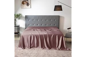 THXSILK 19mm Silk Flat Sheet, 1 Flat Sheet ONLY, High End Collection Silk Bed Sheet, Ultra Soft Pure Mulberry Silk Bedding-, 