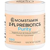 MOMSTAMIN Purity HMO Human Milk Oligosaccharide (HMO 2'-FL) Prebiotic Powder Feed Probiotics for Immune Support, Healthy Gut, Digestive Health, GRAS Approved (90 Servings, 3 Months)