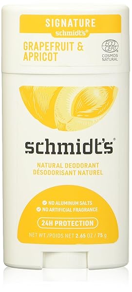 SCHMIDTS DEODORANT GRAPEFRUIT & APRICOT DEODORANT, 2.65 OZ