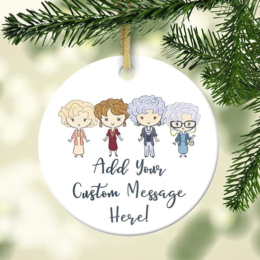 golden girl ornaments